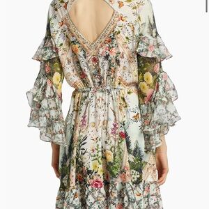 $799 NWT CAMILLA Renaissance Romance Wrap Dress With Ruffles Medium Size M